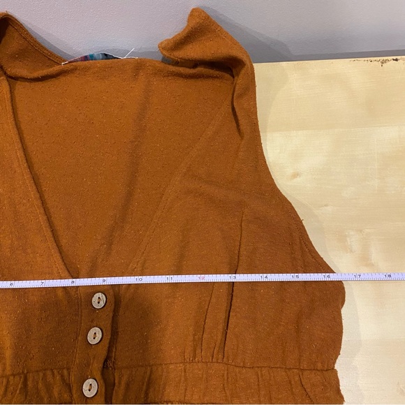 Free People Beach • summertime button front mini dress - Picture 10 of 12